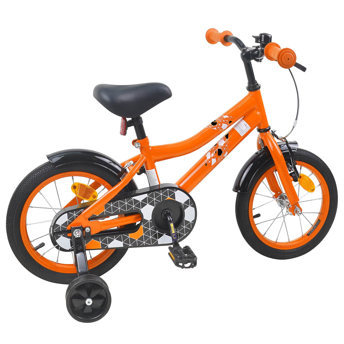 Vidaxl kinderfiets 16 inch voor 4-6 jaar oud oranje