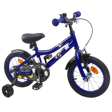 Vidaxl kinderfiets 12 inch voor 2-4 jaar oud donkerblauw