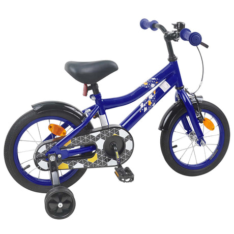Vidaxl kinderfiets 16 inch voor 4-6 jaar oud donkerblauw