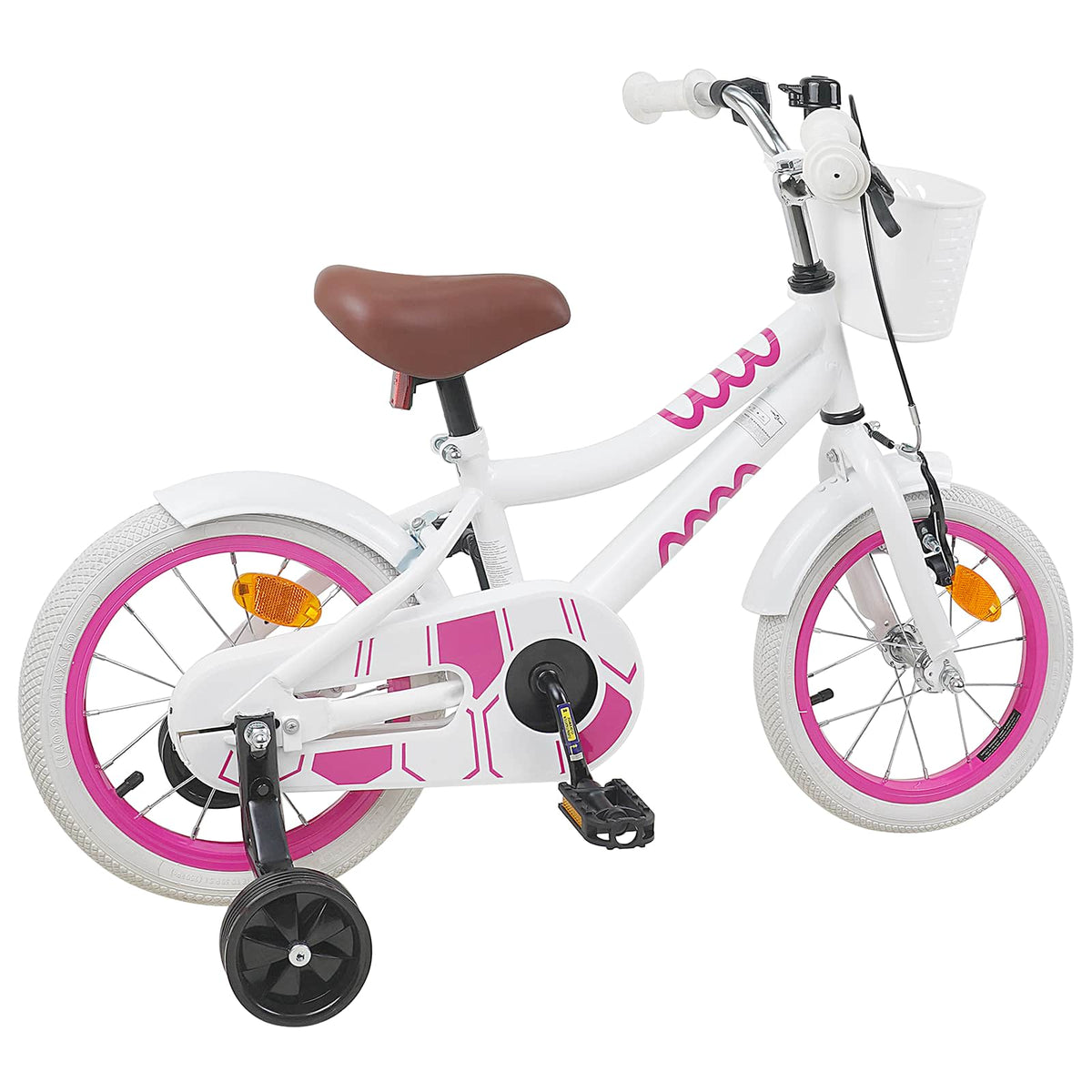 Vidaxl kinderfiets 12 inch voor 2-4 jaar oud wit