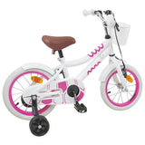 Vidaxl kinderfiets 14 inch voor 3-5 jaar oud wit