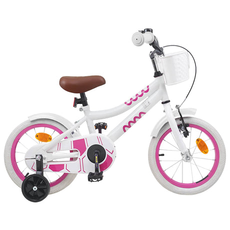 Vidaxl kinderfiets 14 inch voor 3-5 jaar oud wit