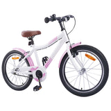 Vidaxl kinderfiets 18 inch voor 5-7 jaar lichtroze