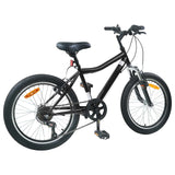 Vidaxl kinderfiets 20 inch 6-snelheid voor 6-11 jaar oud zwart