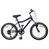 Vidaxl kinderfiets 20 inch 6-snelheid voor 6-11 jaar oud zwart