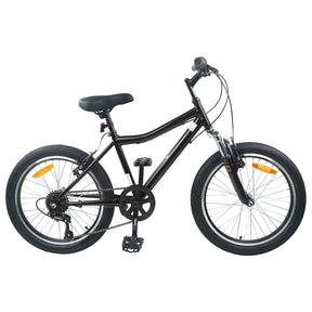 Vidaxl kinderfiets 20 inch 6-snelheid voor 6-11 jaar oud zwart