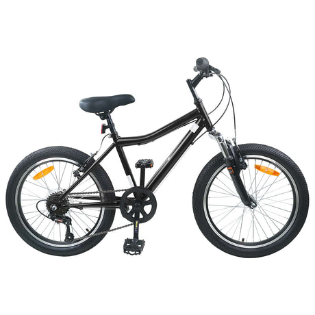Vidaxl kinderfiets 20 inch 6-snelheid voor 6-11 jaar oud zwart