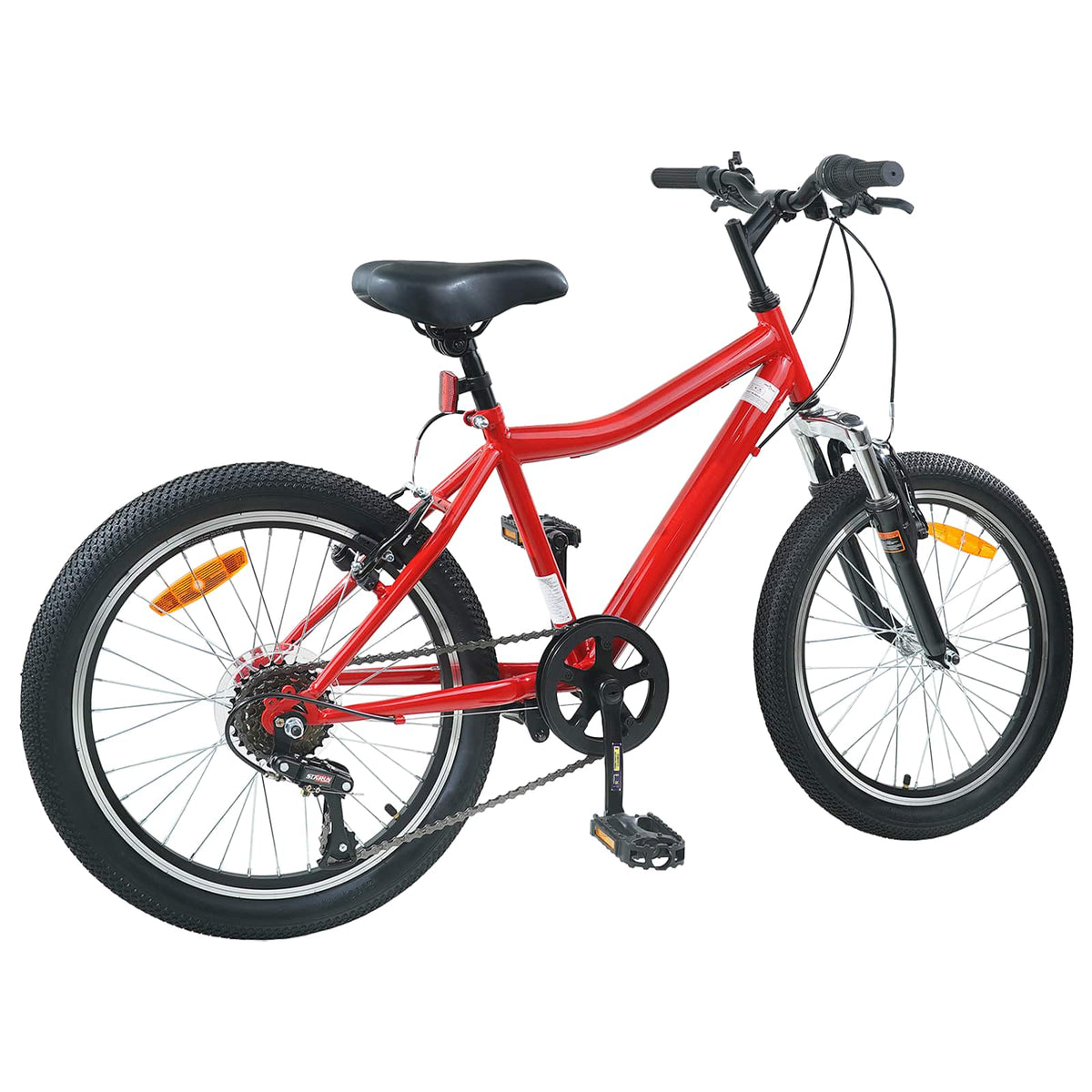 Vidaxl kinderfiets 24 inch 6-snelheid voor 8-12 jaar oud rood