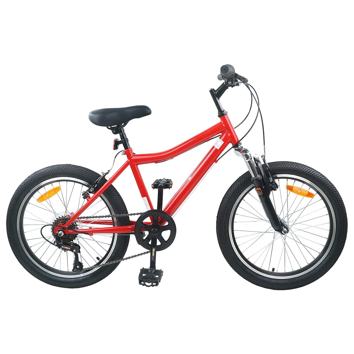 Vidaxl kinderfiets 24 inch 6-snelheid voor 8-12 jaar oud rood