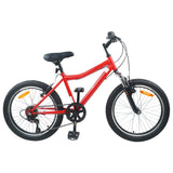 Vidaxl kinderfiets 24 inch 6-snelheid voor 8-12 jaar oud rood