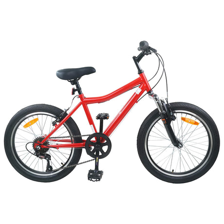 Vidaxl kinderfiets 24 inch 6-snelheid voor 8-12 jaar oud rood