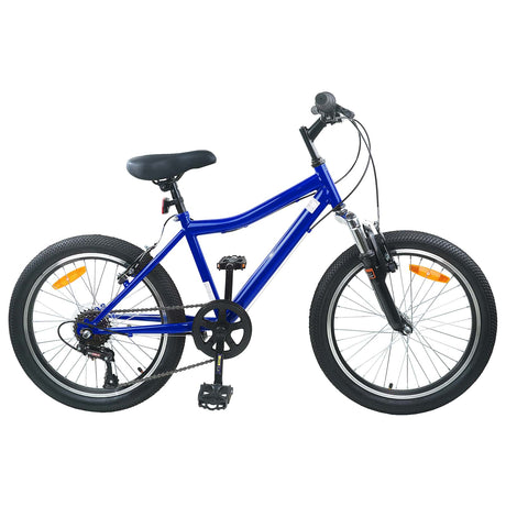 Vidaxl kinderfiets 24 inch 6-snelheid voor 8-12 jaar oud donkerblauw