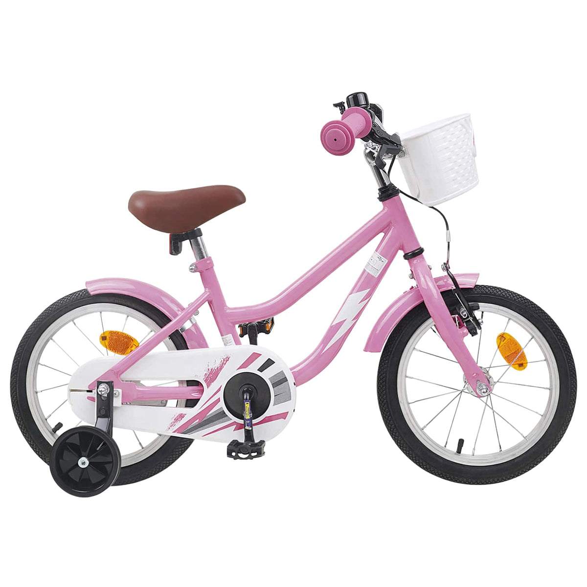 Vidaxl kinderfiets 14 inch voor 3-5 jaar oud lichtroze