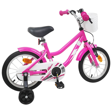 Vidaxl kinderfiets 16 inch voor 4-6 jaar oud donkerroze