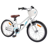Vidaxl kinderfiets 18 inch voor 5-7 jaar wit