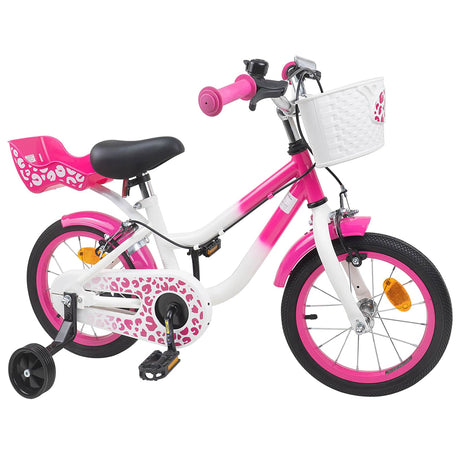 Vidaxl kinderfiets 12 inch voor 2-4 jaar oud roze