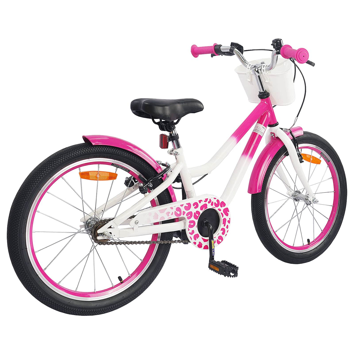 Vidaxl kinderfiets 18 inch voor 5-7 jaar roze