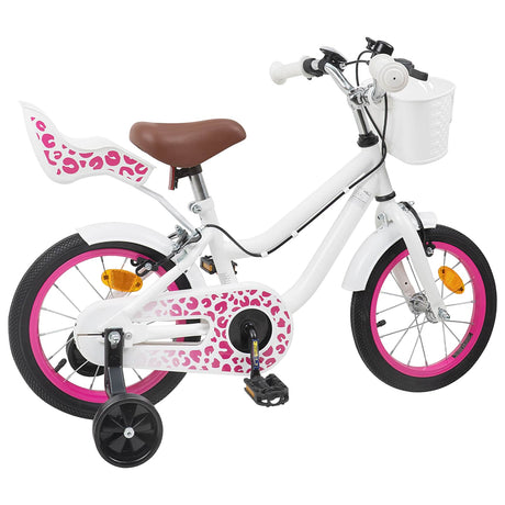Vidaxl kinderfiets 14 inch voor 3-5 jaar oud wit