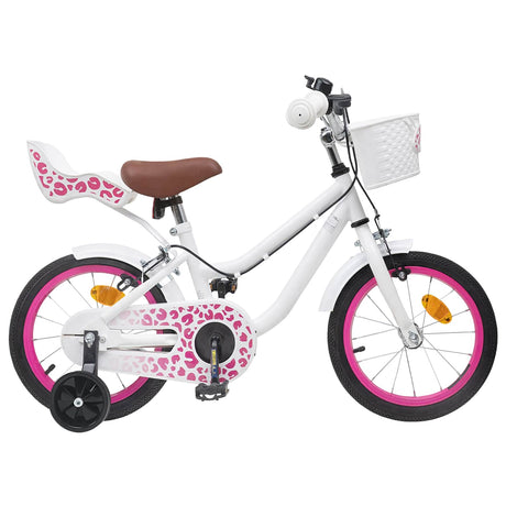 Vidaxl kinderfiets 14 inch voor 3-5 jaar oud wit