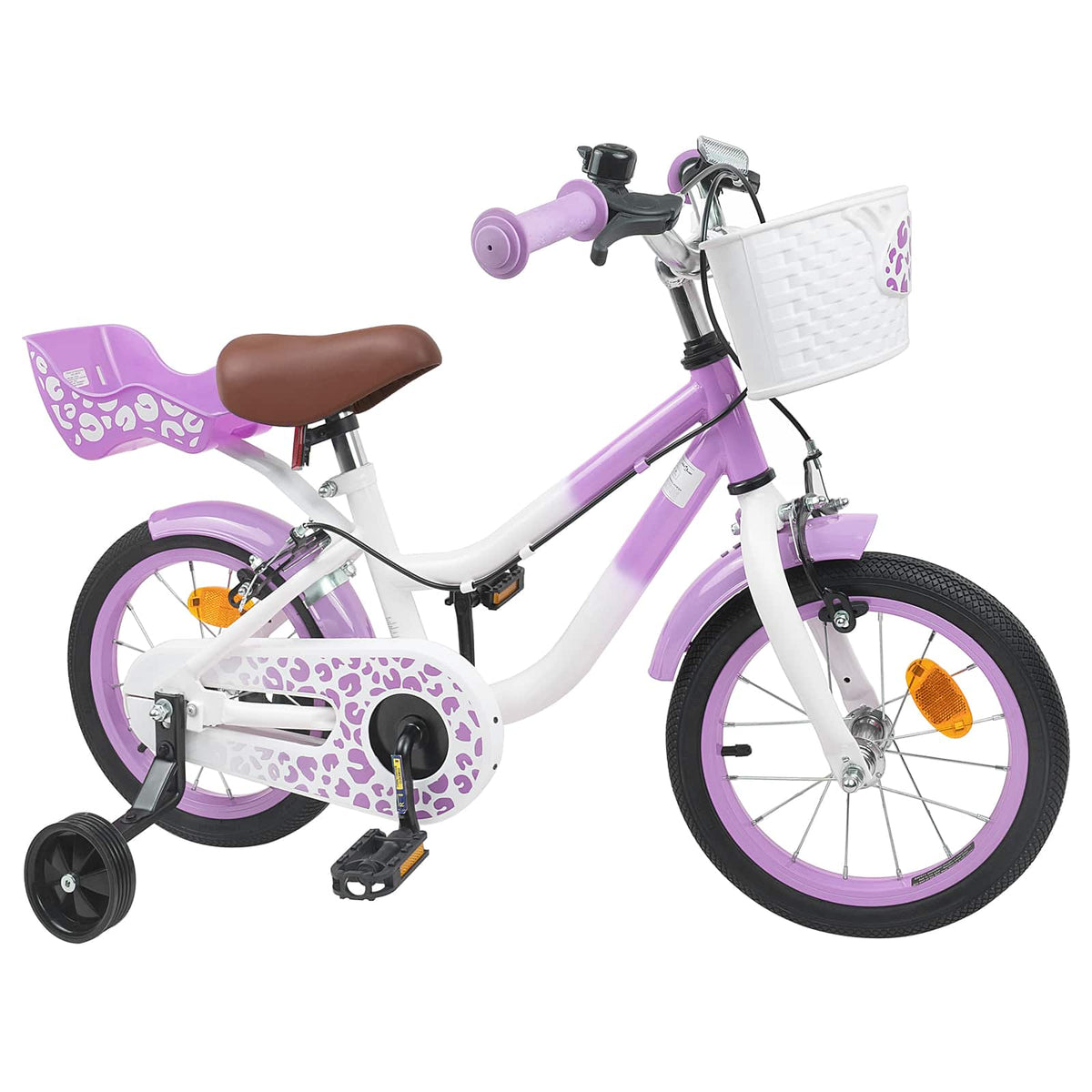 Vidaxl kinderfiets 16 inch voor 4-6 jaar oud paars