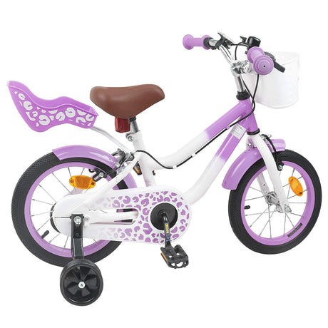 Vidaxl kinderfiets 16 inch voor 4-6 jaar oud paars