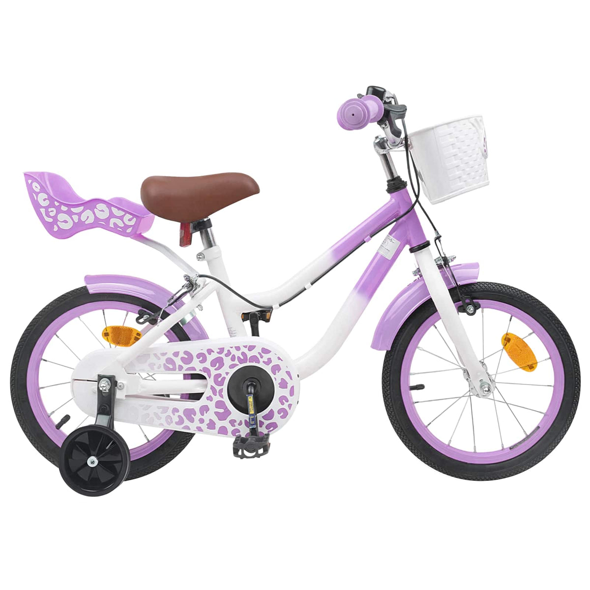 Vidaxl kinderfiets 16 inch voor 4-6 jaar oud paars