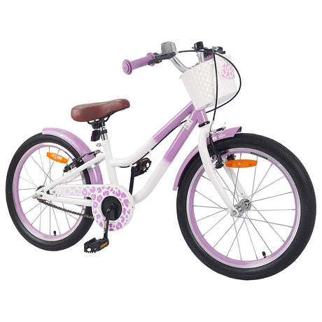 Vidaxl kinderfiets 18 inch voor 5-7 jaar paars