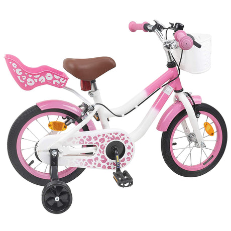 Vidaxl kinderfiets 14 inch voor 3-5 jaar oud lichtroze
