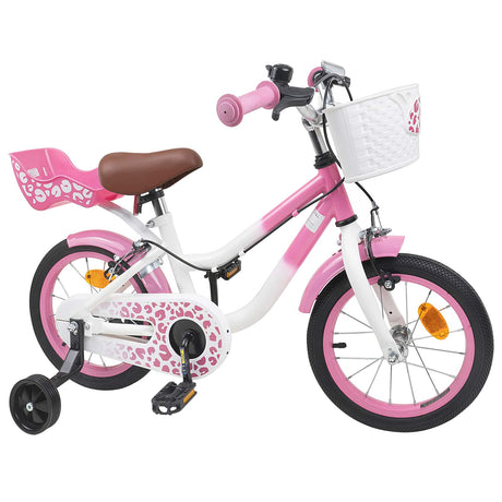 Vidaxl kinderfiets 16 inch voor 4-6 jaar oud lichtroze