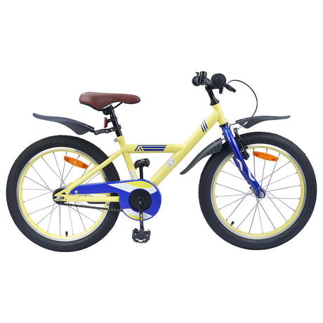 Vidaxl kinderfiets 18 inch voor 5-7 jaar geel