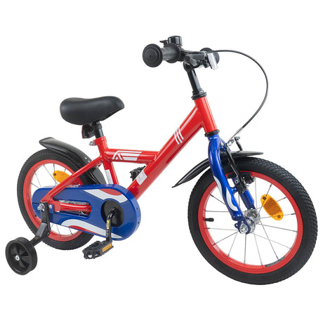 Vidaxl kinderfiets 14 inch voor 3-5 jaar oud rood