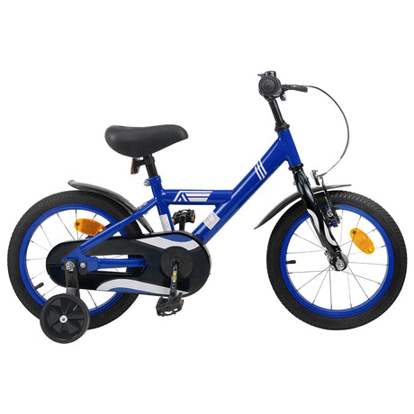 Vidaxl kinderfiets 14 inch voor 3-5 jaar oud donkerblauw