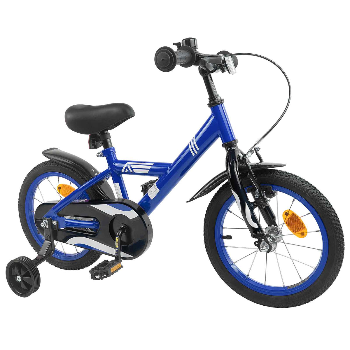 Vidaxl kinderfiets 16 inch voor 4-6 jaar oud donkerblauw