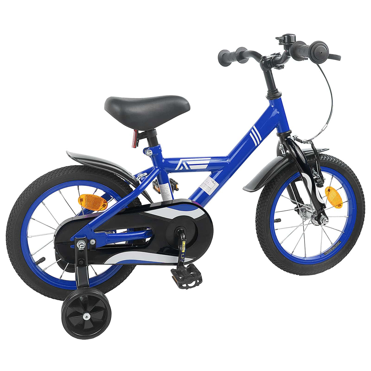 Vidaxl kinderfiets 16 inch voor 4-6 jaar oud donkerblauw