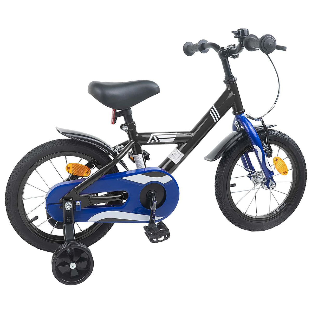 Vidaxl kinderfiets 14 inch voor 3-5 jaar oud zwart
