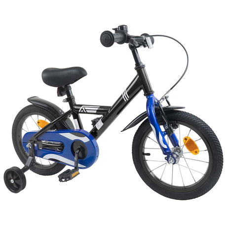 Vidaxl kinderfiets 16 inch voor 4-6 jaar oud zwart