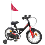 Vidaxl kinderfiets 16 inch voor 4-6 jaar oud zwart