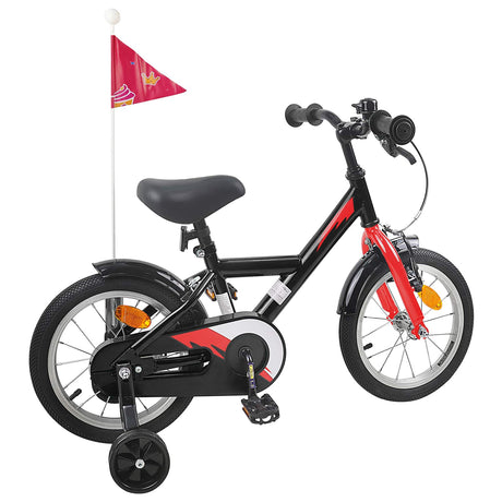 Vidaxl kinderfiets 16 inch voor 4-6 jaar oud zwart