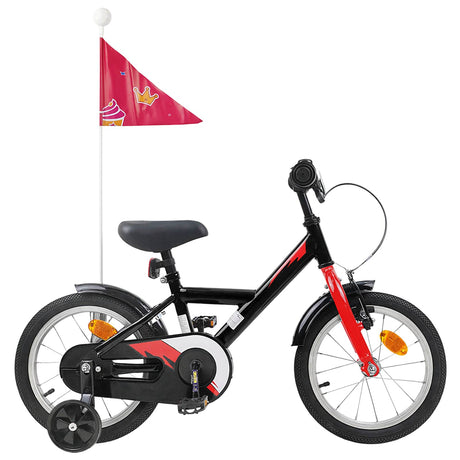 Vidaxl kinderfiets 16 inch voor 4-6 jaar oud zwart