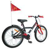 Vidaxl kinderfiets 18 inch voor 5-7 jaar zwart