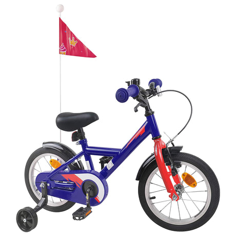 Vidaxl kinderfiets 12 inch voor 2-4 jaar oud donkerblauw