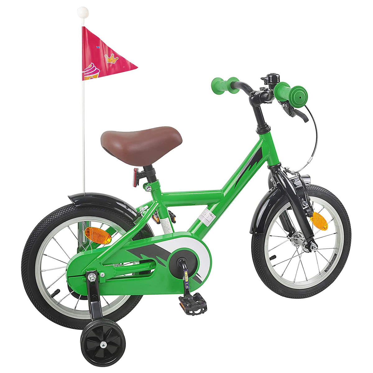 Vidaxl kinderfiets 16 inch voor 4-6 jaar oud groen
