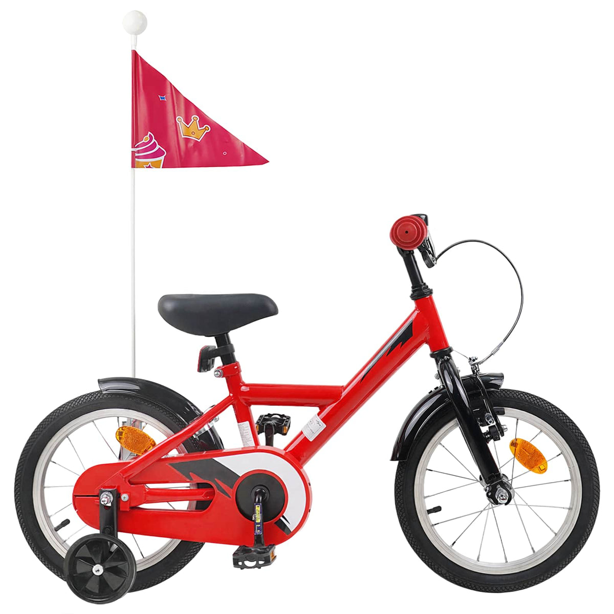 Vidaxl kinderfiets 16 inch voor 4-6 jaar oud rood