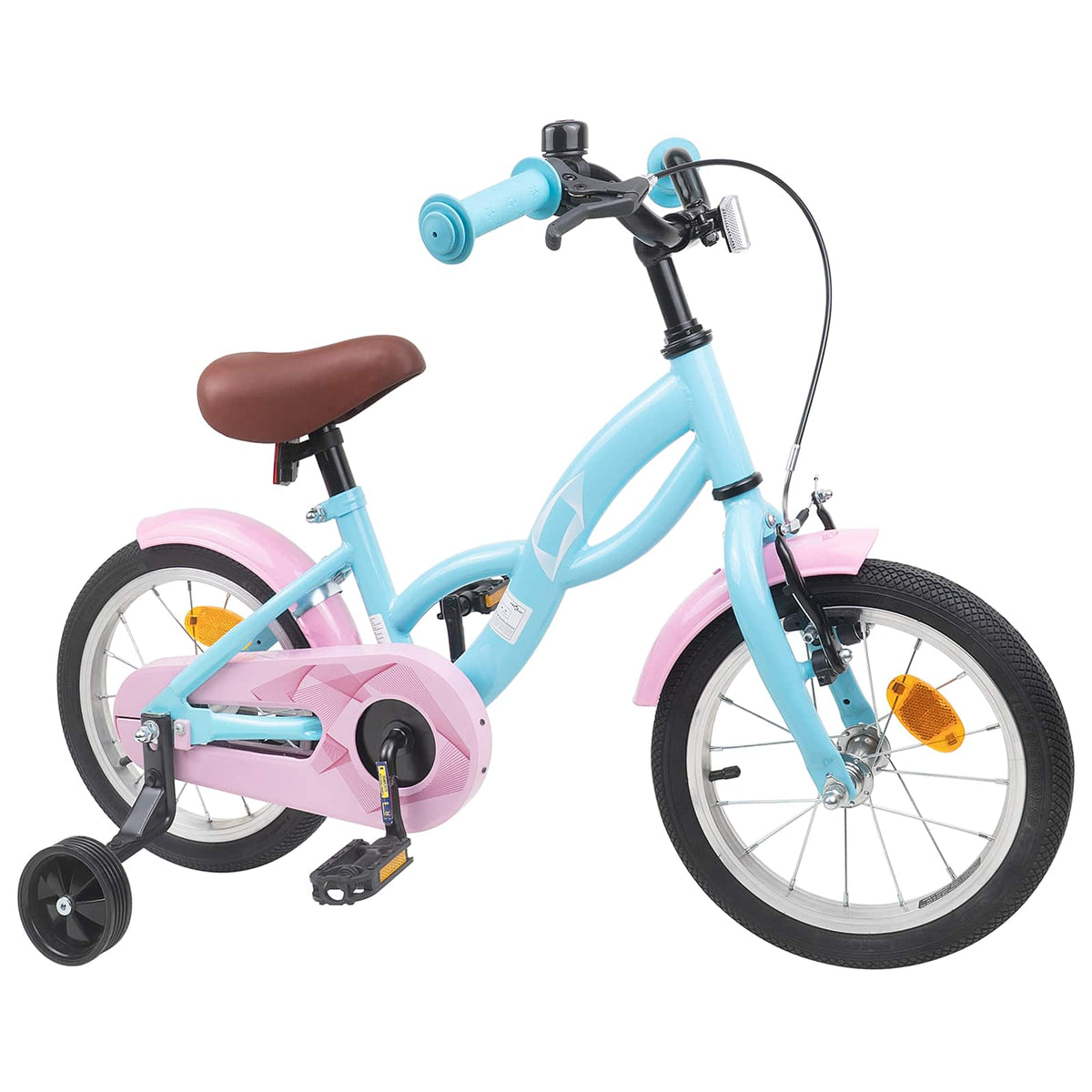 Vidaxl kinderfiets 14 inch voor 3-5 jaar oud lichtblauw