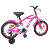 Vidaxl kinderfiets 12 inch voor 2-4 jaar oud donkerroze