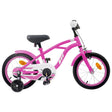 Vidaxl kinderfiets 12 inch voor 2-4 jaar oud donkerroze