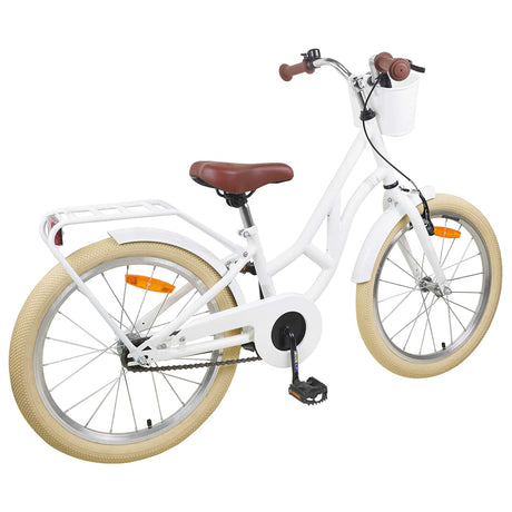 Vidaxl kinderfiets 24 inch voor 8-12 jaar oud wit