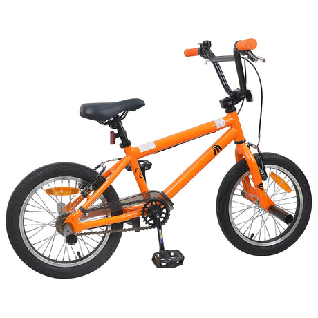 Vidaxl bmx fiets 18 inch voor 7-10 jaar oud oranje