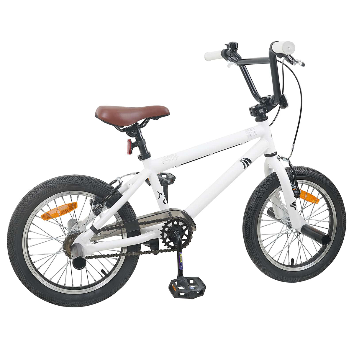 Vidaxl bmx fiets 18 inch voor 7-10 jaar oud wit