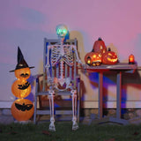 Vidaxl halloween skelet wit 155 x 38,5 cm polypropyleen